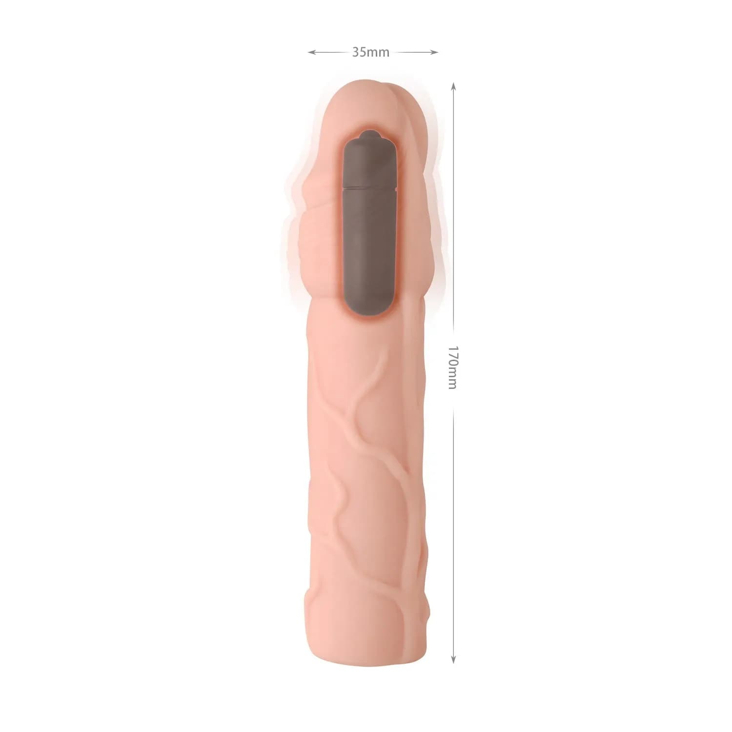 6.7" Fantastic Vibrating Penis Extenders