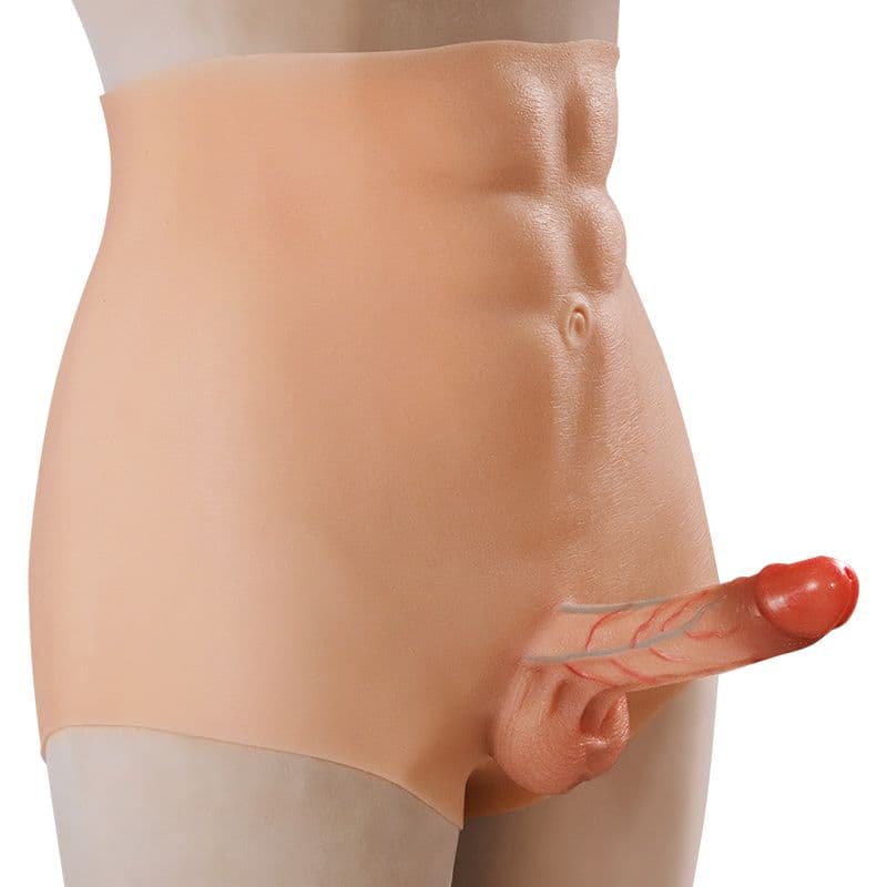Muscle Wearable Dildo Panties - Small Dildo Large Panty