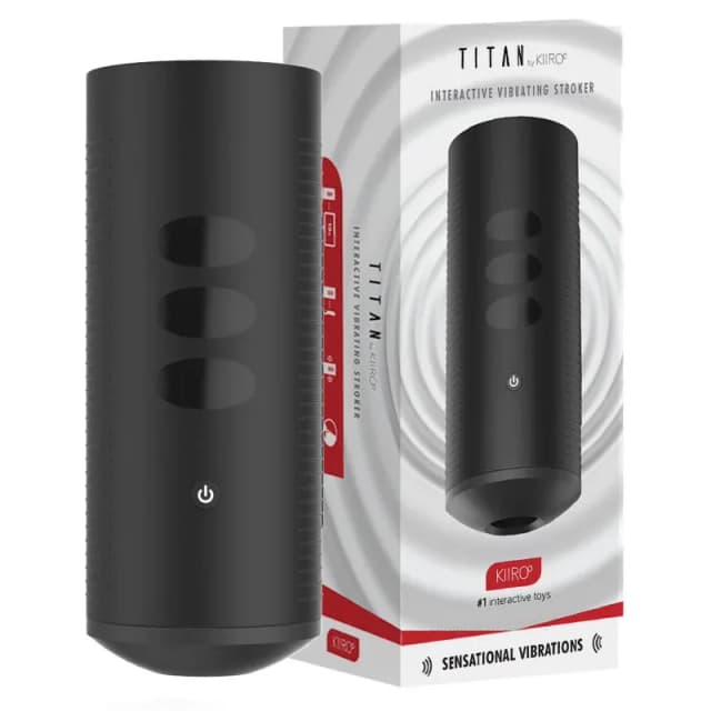 Titan - Interactive Mastubator with touch-sensitive vibration+ 9 bullet vibrator - Kiiroo  image