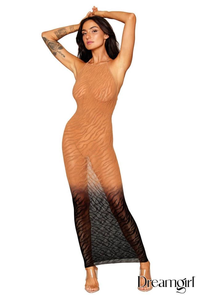 DG0488 - Ombré Zebra Gown image