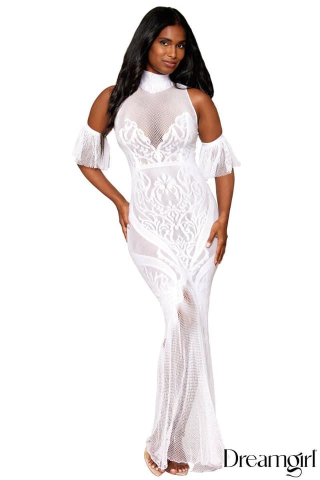 DG0490 - Flutter Sleeve Gown image