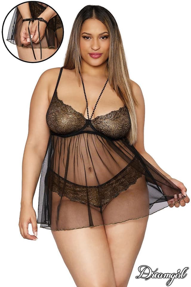 DG12666X - Metallic Pearl Babydoll image