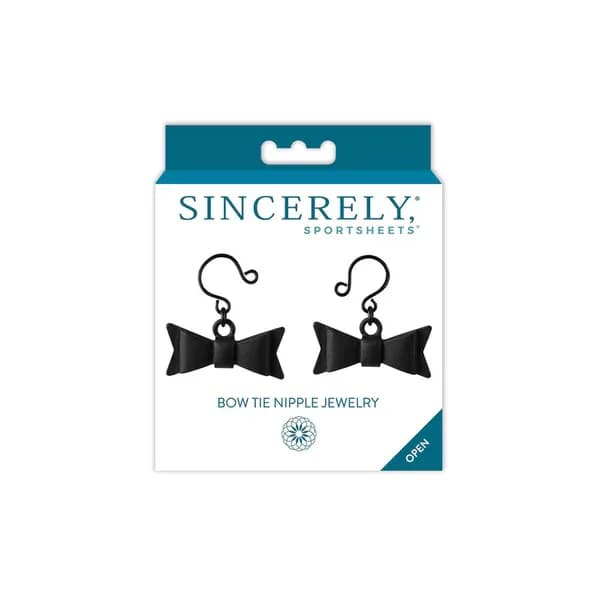 Sportsheets - Sincerely - Bow Tie Nipple Jewelry - Black image