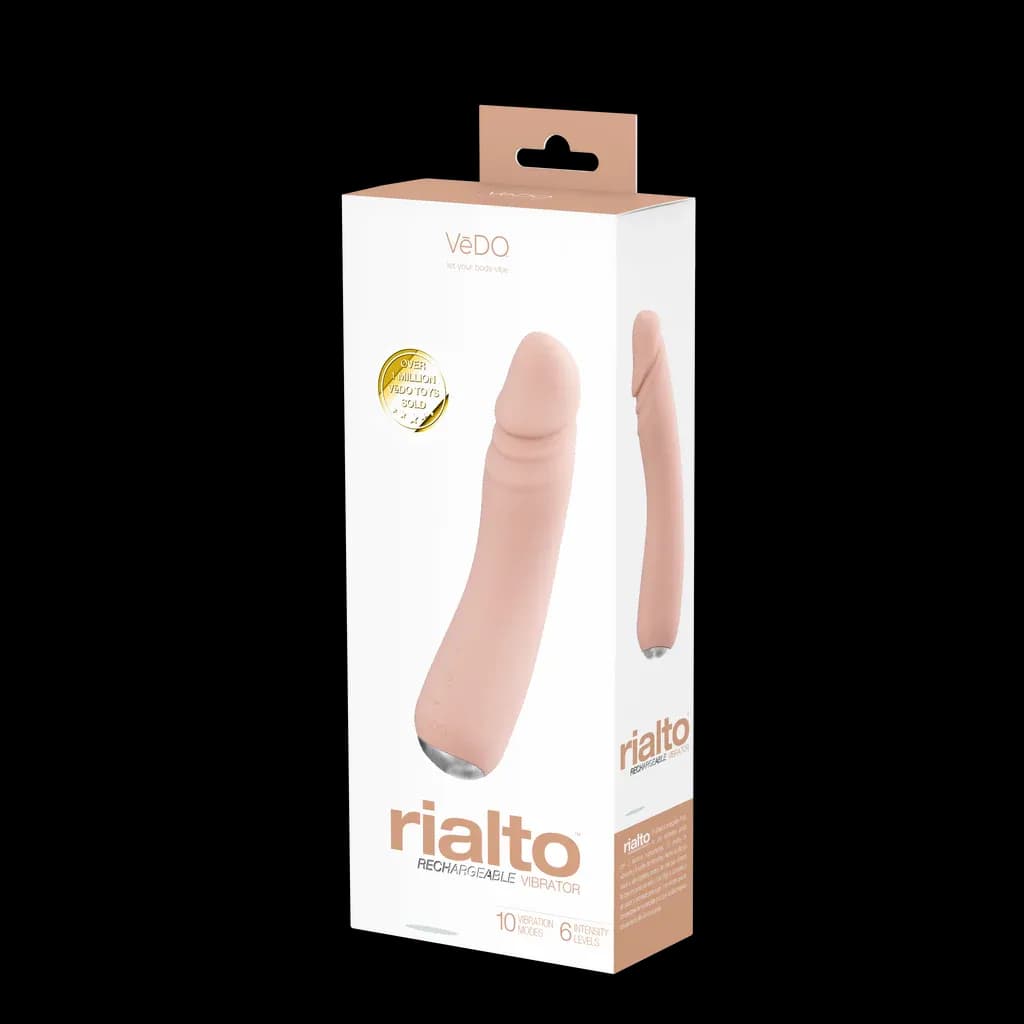 Vibromasseur rechargeable Rialto - Vanille - Vedo